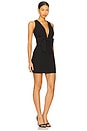 view 2 of 3 MINIVESTIDO COM LAÇO FRONTAL ROMY in Black