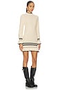 view 2 of 3 Mountain Knit Mini Dress in Oat & Black