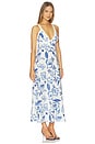 view 2 of 3 Baci Cross Back Midi Dress in Nautical Stamps