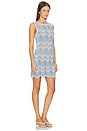 view 2 of 4 ROBE SOLANGE in Sky Blue & Beige