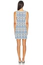 view 3 of 4 ROBE SOLANGE in Sky Blue & Beige