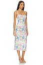 view 2 of 3 Celina Mesh Midi Dress in Watercolour Floral
