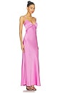 view 2 of 3 Chiara Lacing Detail Maxi Dress in Fuchsia