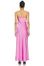 view 3 of 3 Chiara Lacing Detail Maxi Dress in Fuchsia