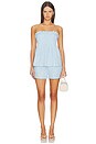 view 5 of 6 Ines Drawstring Shorts in Sky Blue