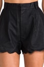 view 4 of 6 Sport Luxe High Waisted Scalloped Short in Black