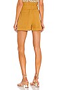 view 3 of 4 Riley Paperbag Utility Short in Mustard