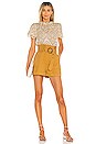 view 4 of 4 Riley Paperbag Utility Short in Mustard
