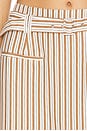 view 6 of 6 Artemis Belted Skort in Tan Stripe