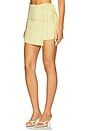 view 3 of 6 Izzy Tie Wrap Skort in Lemon