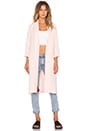 view 1 of 5 Politley Pink Duster Jacket in Pale Blush