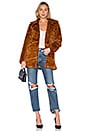 view 1 of 4 Pumpkin Spice Faux Fur Coat in Caramel