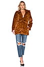 view 2 of 4 Pumpkin Spice Faux Fur Coat in Caramel
