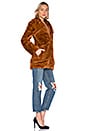 view 3 of 4 Pumpkin Spice Faux Fur Coat in Caramel
