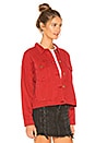 view 2 of 4 Ignite Cropped Trucker Jacket in Scarlett
