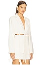 view 2 of 4 Maeve Tie Blazer in Ecru