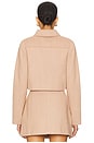 view 4 of 5 Valeria Crop Jacket in Beige & Cream