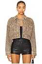 view 1 of 4 Anouk Crop Jacket in Animal