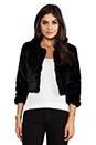 view 1 of 5 Oh Darling Faux Fur Jacket in Black