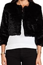 view 5 of 5 Oh Darling Faux Fur Jacket in Black