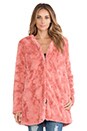 view 2 of 5 Powder Room Faux Fur Jacket in Blush