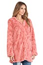 view 3 of 5 Powder Room Faux Fur Jacket in Blush
