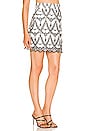 view 2 of 4 Harvey Mini Skirt in White & Black