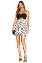 view 4 of 4 Harvey Mini Skirt in White & Black