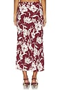 view 4 of 6 Freda Slip Skirt in Wine Floral