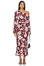 view 5 of 6 Freda Slip Skirt in Wine Floral