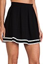 view 5 of 6 Cheerleader Skirt in Black & White