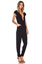 view 2 of 3 Cross Front Jumpsuit in Black