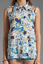 view 3 of 4 Daisy Duke Sleeveless Shirt in Multi
