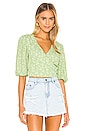 view 1 of 4 Summer Lovin Wrap Top in Greenery