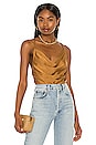 view 1 of 4 Yuli Cowl Cami Top in Gold