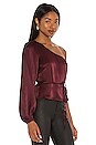 view 2 of 4 Nador One Shoulder Top in Wine