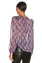 view 3 of 4 Anisah Ruffle Frill Top in Multi