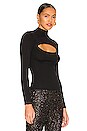 view 2 of 4 Tinghir Cut Out Knit Top in Black