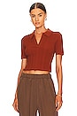 view 1 of 4 Alba Polo Top in Ginger