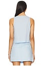 view 3 of 4 Pandora Tie Crop Top in Sky Blue