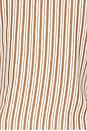 view 5 of 5 Artemis Tie Shirt in Tan Stripe