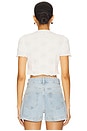 view 3 of 5 Bowie Pointelle Knit Tee in White