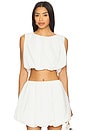 view 1 of 5 TOP CROPPED BALONÊ ALEXA in White