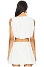 view 3 of 5 TOP CROPPED BALONÊ ALEXA in White