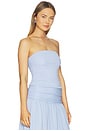 view 2 of 4 Luna Strapless Top in Powder Blue