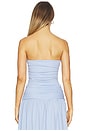 view 3 of 4 Luna Strapless Top in Powder Blue