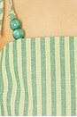 view 5 of 5 Capri Tie Shoulder Cami in Green Stripe