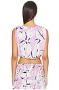 view 3 of 4 Paloma Bubble Top in Pink Abstract
