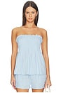 view 1 of 4 Ines Strapless Top in Sky Blue