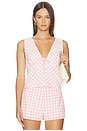 view 1 of 5 SABINA 탑 in Pink Gingham